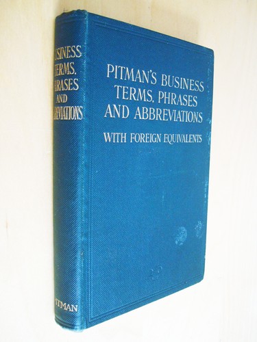 Pitman business terms - pitman's,